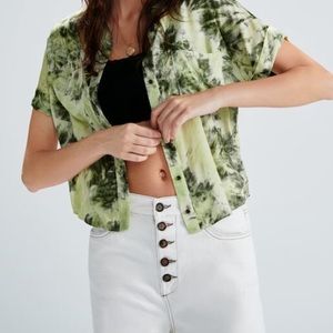 ZARA TIE DYE PRINT SHIRT
